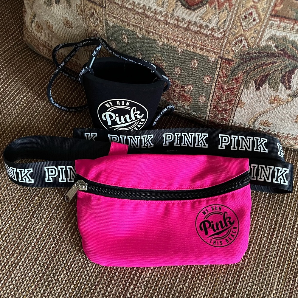 ✅Victoria Secret - Pink Fanny Pack Bag/Cup Holder!